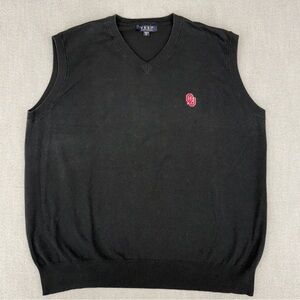Oklahoma Sooners Men's XL Sweater Vest Knit Golf Sleeveless V-Neck Embroidered